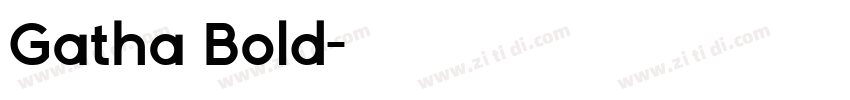 Gatha Bold字体转换